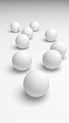 White abstract background. Lowpoly backdrop. Crumpled paper. 3D illustration