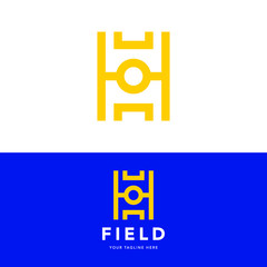 A mark of field football It can be suitable for company related to apparel, clothing, and everything about sport.