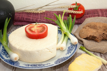 bread with cheese and herbs