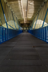 
transport cement bridge and pillars in the city in the Czech Republic