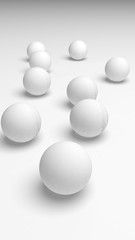 White abstract background. Lowpoly backdrop. Crumpled paper. 3D illustration