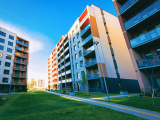 Apartments residential home facade architecture with outdoor facilities_4x3