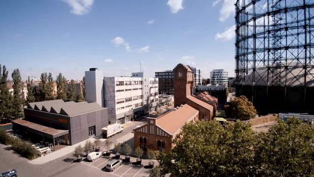 Gasometer Berlin und der Euref Campus