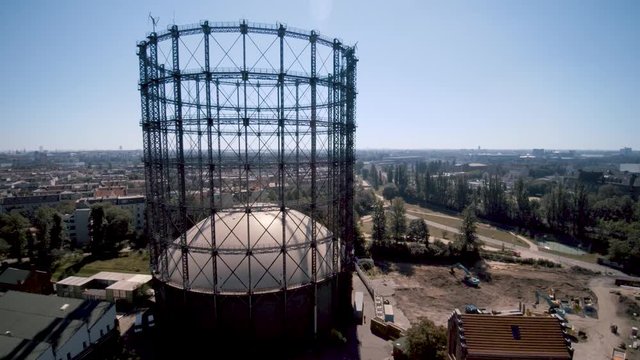 Gasometer Berlin und der Euref Campus