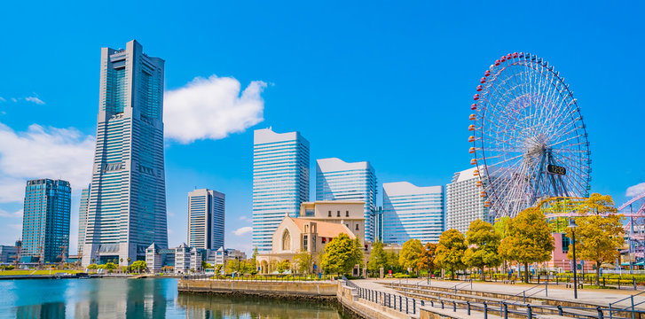 日本 横浜 みなとみらい ~ Minato Mirai 21 is a seaside urban area in central Yokohama whose name means "harbor of the future" ~