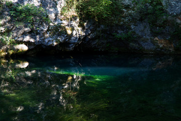 The fairy waters of the sources of the Gorgazzo river