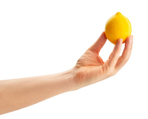 lemon in hand