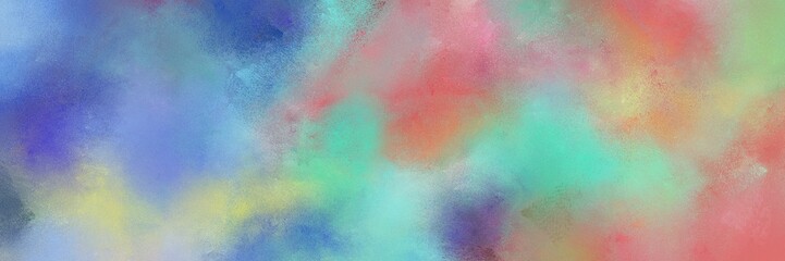 Fototapeta premium abstract retro horizontal banner with dark gray, dark salmon and teal blue color. can be used as header or banner