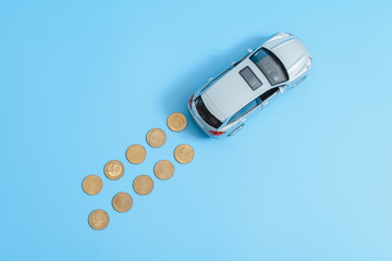 A car mileage.