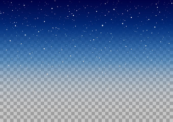 Starry night sky on transparent background - vector design element - 353167119