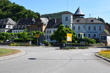 Kreisverkehr in Traben-Trarbach