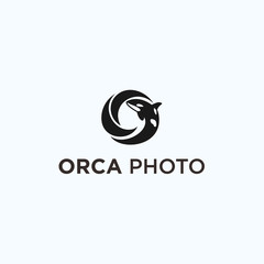 orca photography logo. orca icon © fan dana