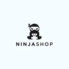 ninja shop logo. Ninja icon © fan dana