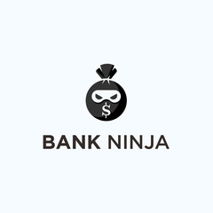 ninja bank logo. ninja icon © fan dana