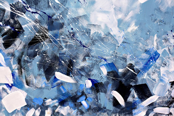 beautiful bright textural background drawn with large dabs