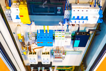 Remote control electricity. Electricity switch. Electricity Switch box. Concept - blackouts....