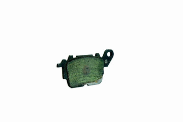 Old disc of motorcycle isolated on a white background