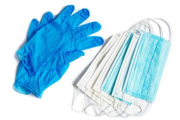 medical masks and gloves - protection from COVID-2019