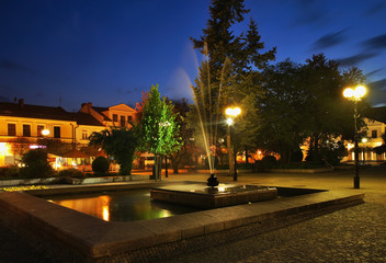 Freedom square in Biala Podlaska. Poland