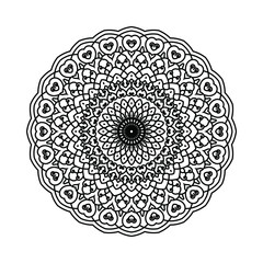 Floral Ornament Mandala Yoga Vector