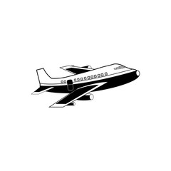 airplane logo icon vector