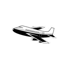 airplane logo icon vector