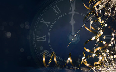 Happy New Year 2020. Christmas and New Year holidays background, winter season.
