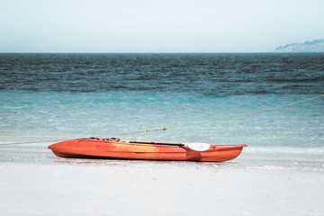 kayak on the beach