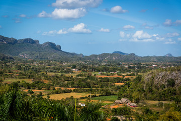 Vinales Valley, known for its unique limestone geomorphological mountain formations called mogotes. Cuba