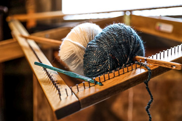yarn and knitting needles