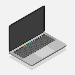New Notebook,Laptop 3d isometric vector
