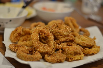 rabas empanizadas rebozadas