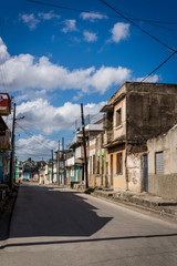 Fototapeta premium Working class neighbourhood in Santa Clara, Cuba