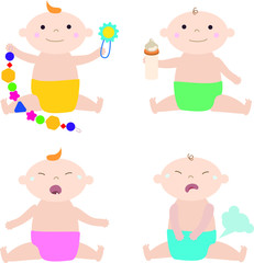 baby girl and boy set