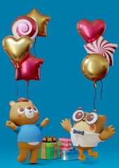 Children Birthday Card Background
