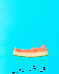 スイカの皮と種