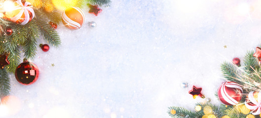 Christmas and New Year holiday background