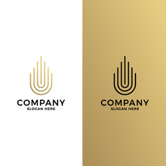 Luxury line logo. Icon vector.