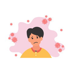 men who don't use
worry face mask and afraid of corona virus. flat design illustration. can be used for design elements, Web Landing Pages, Banners, Flyers, Stickers, Posters, and other needs.