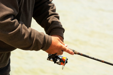 Angler at Lake Balaton, Hungary - 353198526