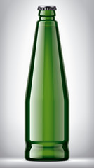 Glass Bottle on background. 