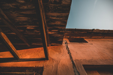 interior of an abandoned house