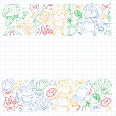 Children theatre. Theatre perfomance with kids.