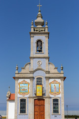 Fototapeta premium The Parochial Church of Saint Bartholomew of the Sea in the parish of Mar, municipality of Esposende, North of Portugal.
