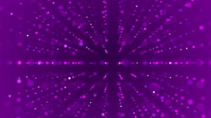 Blockchain technology background. Connection system and global data exchanges. Abstract purple futuristic background. 3d rendering.