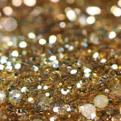 Christmas light background.  Holiday glowing backdrop. Defocused Background With Blinking Stars. Blurred Bokeh.