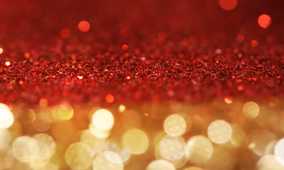 Christmas light background.  Holiday glowing backdrop. Defocused Background With Blinking Stars. Blurred Bokeh.