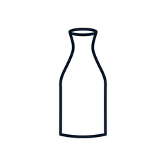 sake japanese bottle line style icon