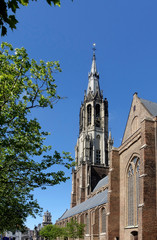 New Church and Townhall in Delft