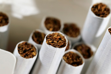 A pack of cigarettes without filter